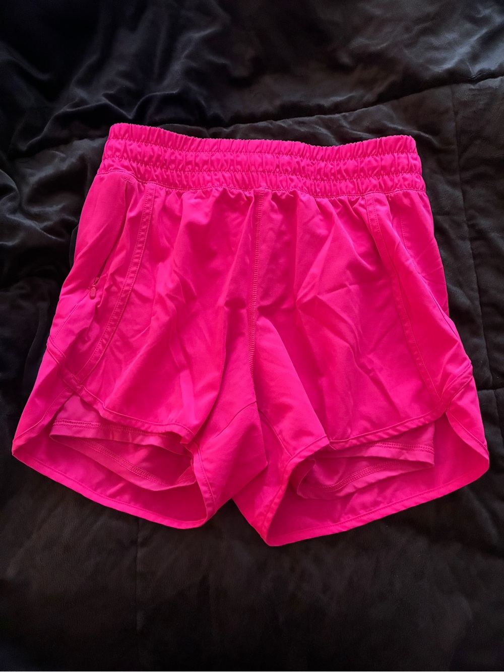 Women's High-Waist Hot Pink Active Running Shorts